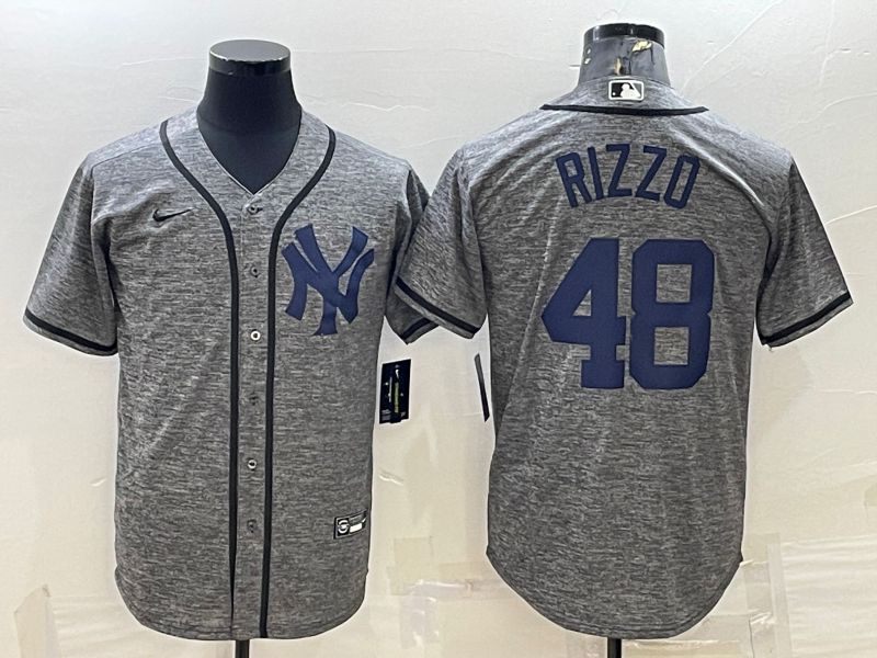 Men New York Yankees #48 Rizzo Grey hemp ash Nike 2022 MLB Jerseys->kansas city chiefs->NFL Jersey